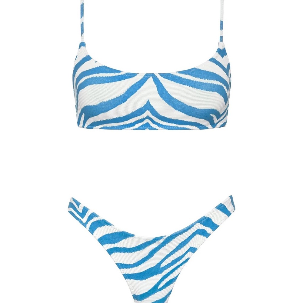 ISO BLUE ZEBRA MICA TRIANGL BIKINI